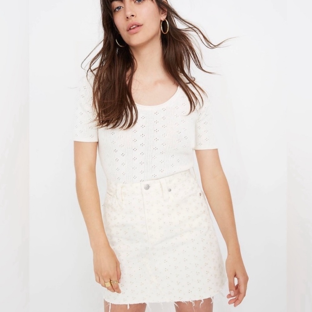 Madewell Pointelle Willford Sweater Tee